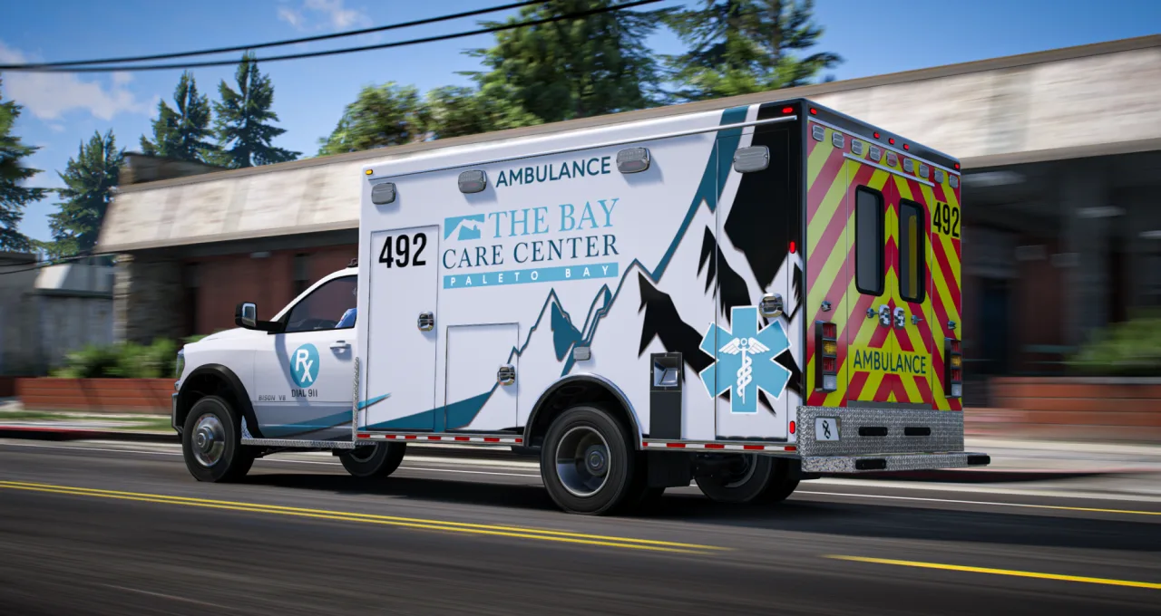 FiveM Lore Friendly Ambulance Pack | 6 Units + Animated Gurney | Cars-Tebex