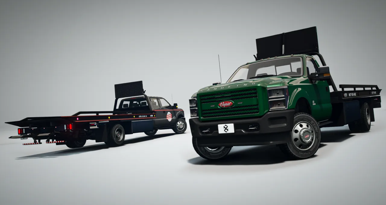 Vapid Sandking D155 | FiveM Rollback Tow Truck | 2 Models | Cars-Tebex