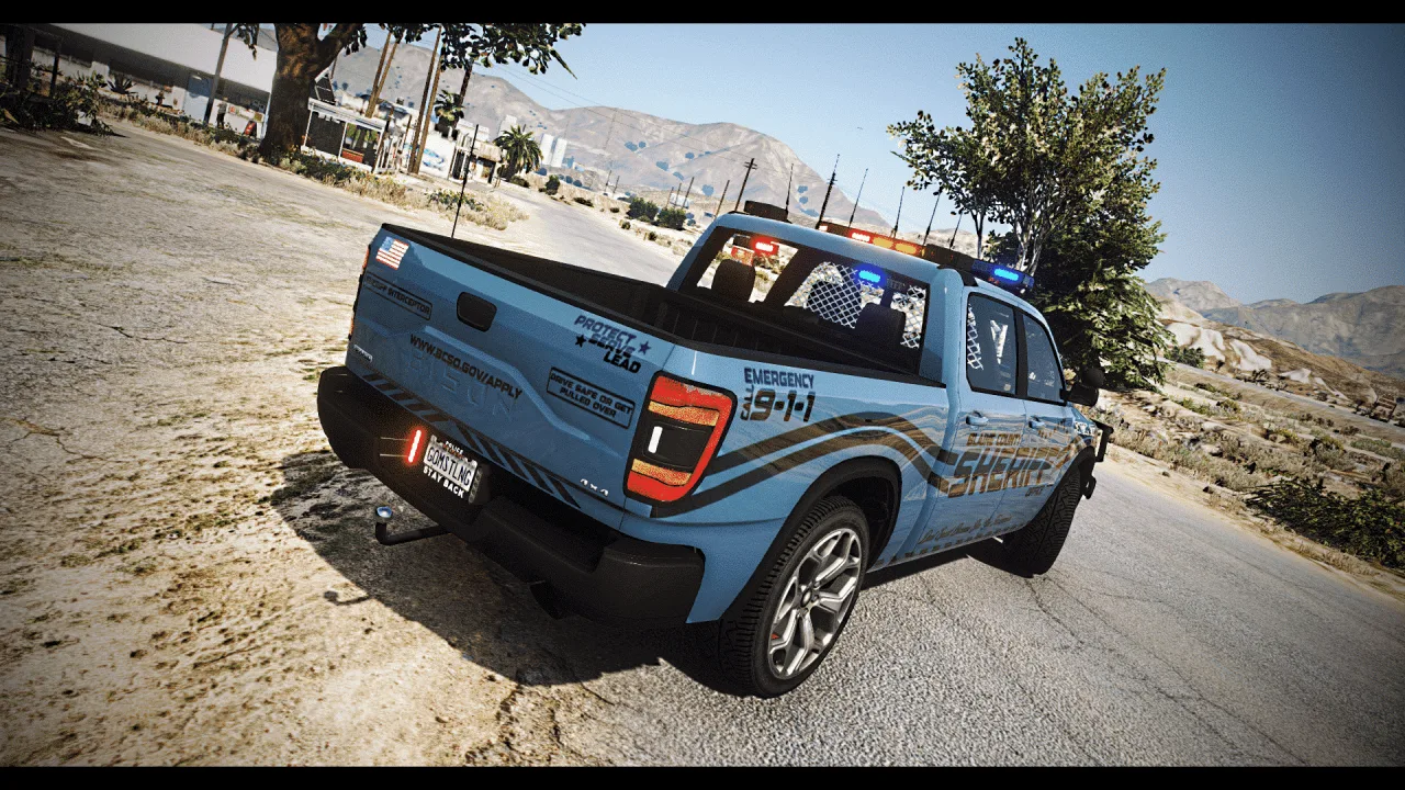 Bravado Bison XL LEO | Law Enforcement Pickup Truck for FiveM