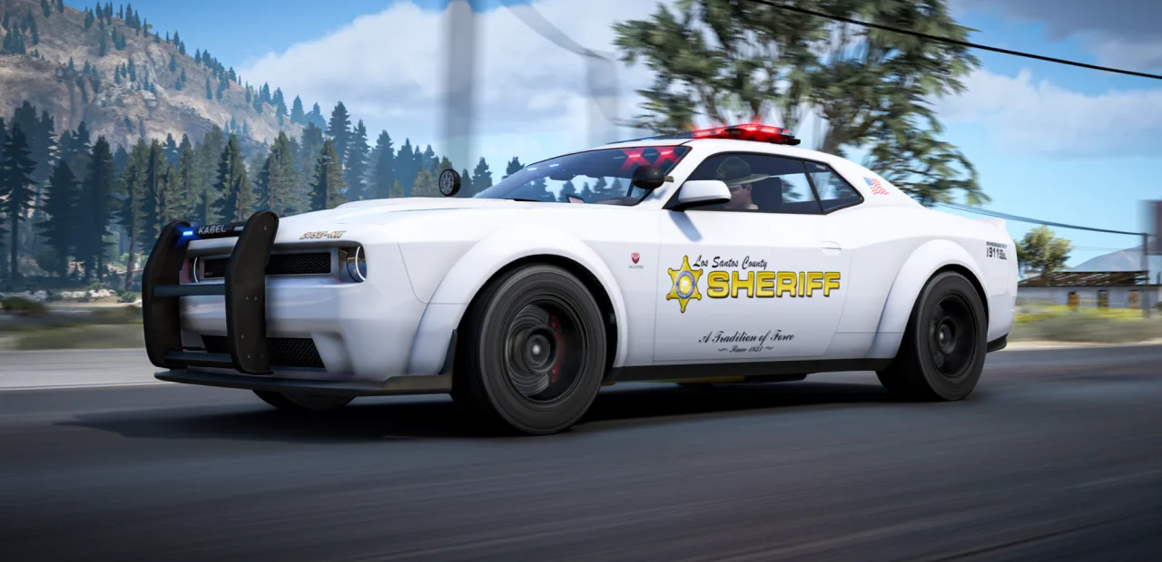 ONX Bravado Gauntlet Hellfire | Non-ELS Police Vehicle | FiveM | Cars-Tebex