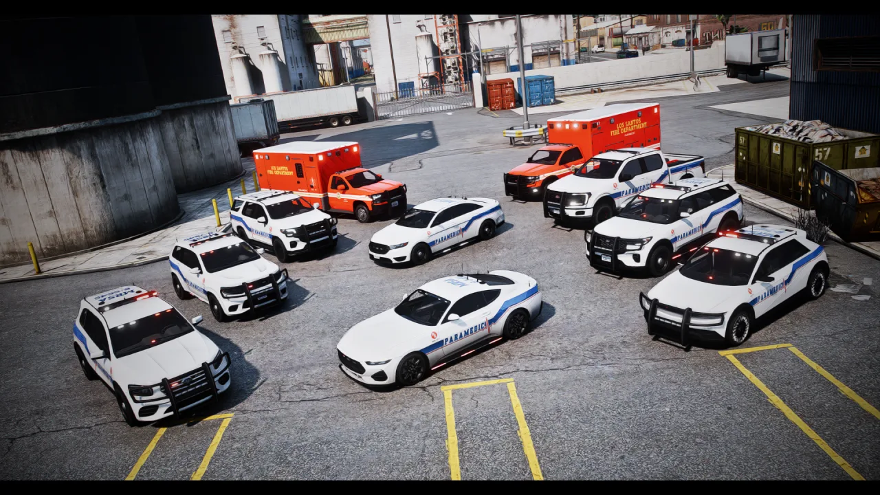 EMS Pack 1 | 10 Vehicles | Addon Sound | FiveM