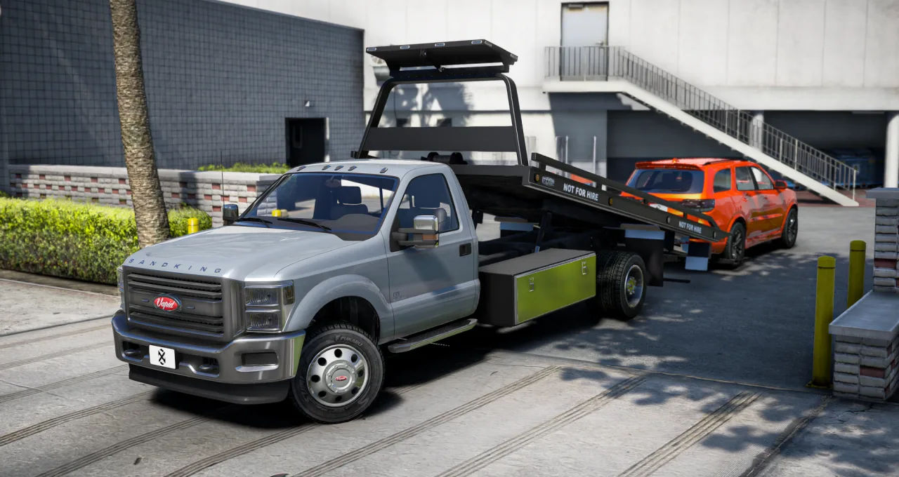 Vapid Sandking D155 | FiveM Rollback Tow Truck | 2 Models | Cars-Tebex