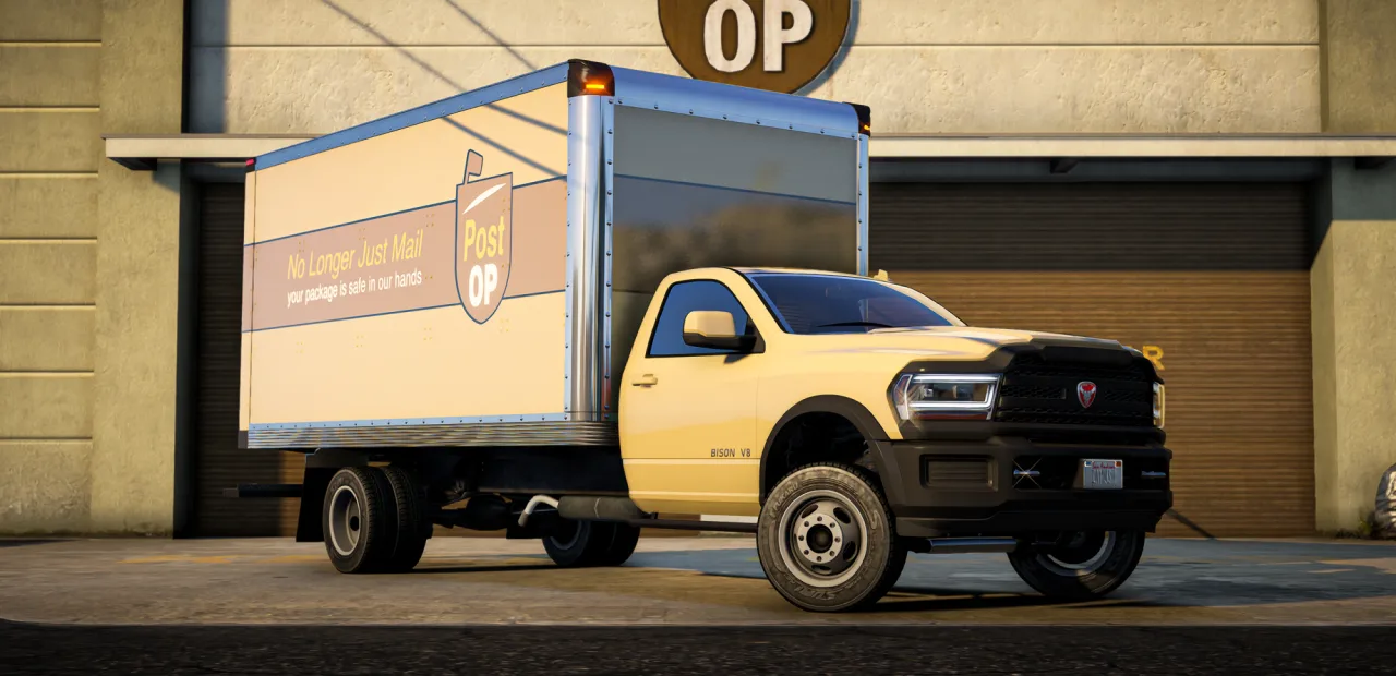 Bravado Bison 55XD | FiveM Box Truck Mod | 3 Cargo Slots | Cars-Tebex
