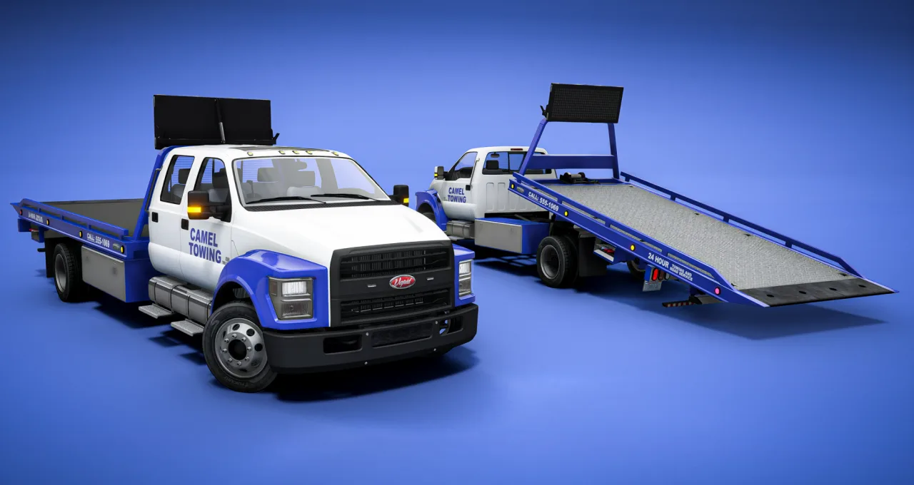 Vapid Yankee C130 Rollback Tow Truck | Animated Bed FiveM