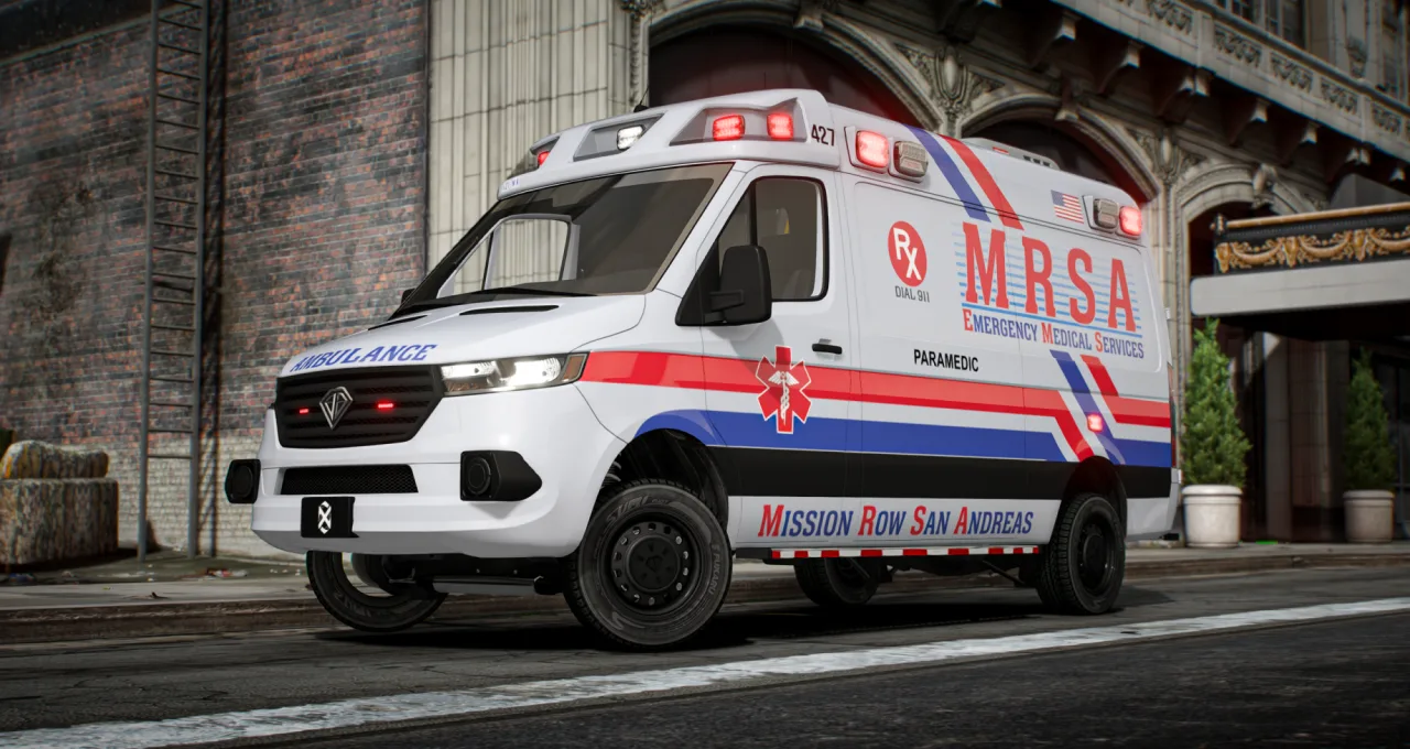 Jogger Lore Friendly Ambulance | Animated Gurney FiveM