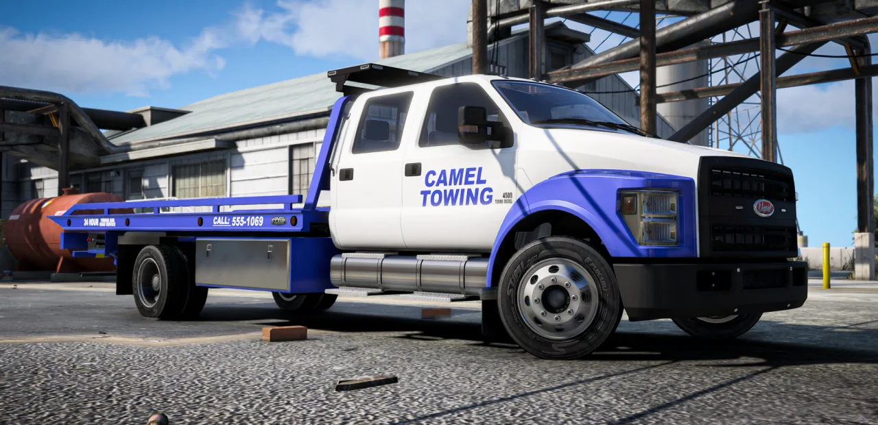 Vapid Yankee C130 Rollback Tow Truck | Animated Bed FiveM