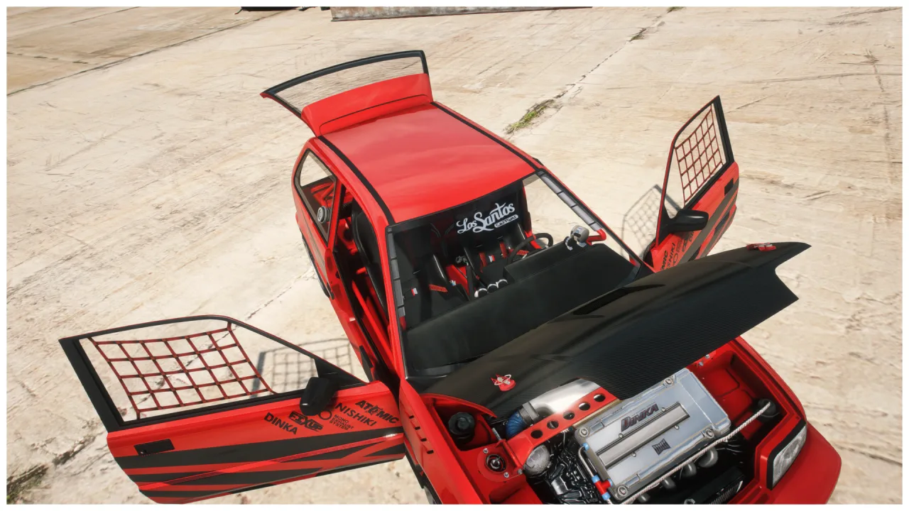 Dinka Blista Hatchback | Addon Sound | 215 Tuning Parts | Liveries | Scratch Made | Cars-Tebex