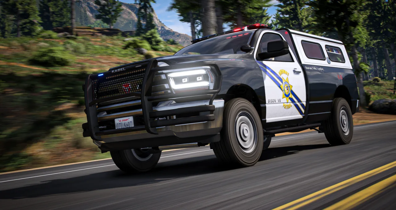 FiveM Bravado Bison Police Pack | Non-ELS 200+ Tuning Parts | Cars-Tebex