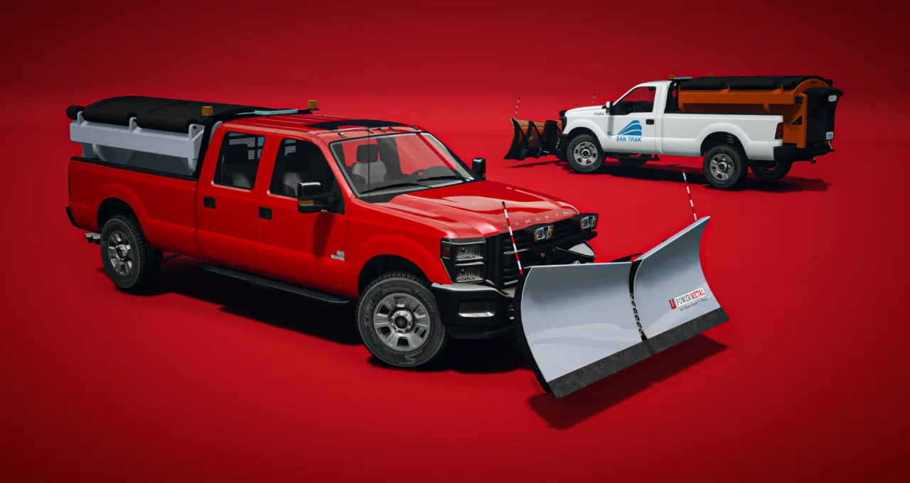 Vapid Sandking Snow Plow Pack | 3 Models | Lore Friendly FiveM | Cars-Tebex