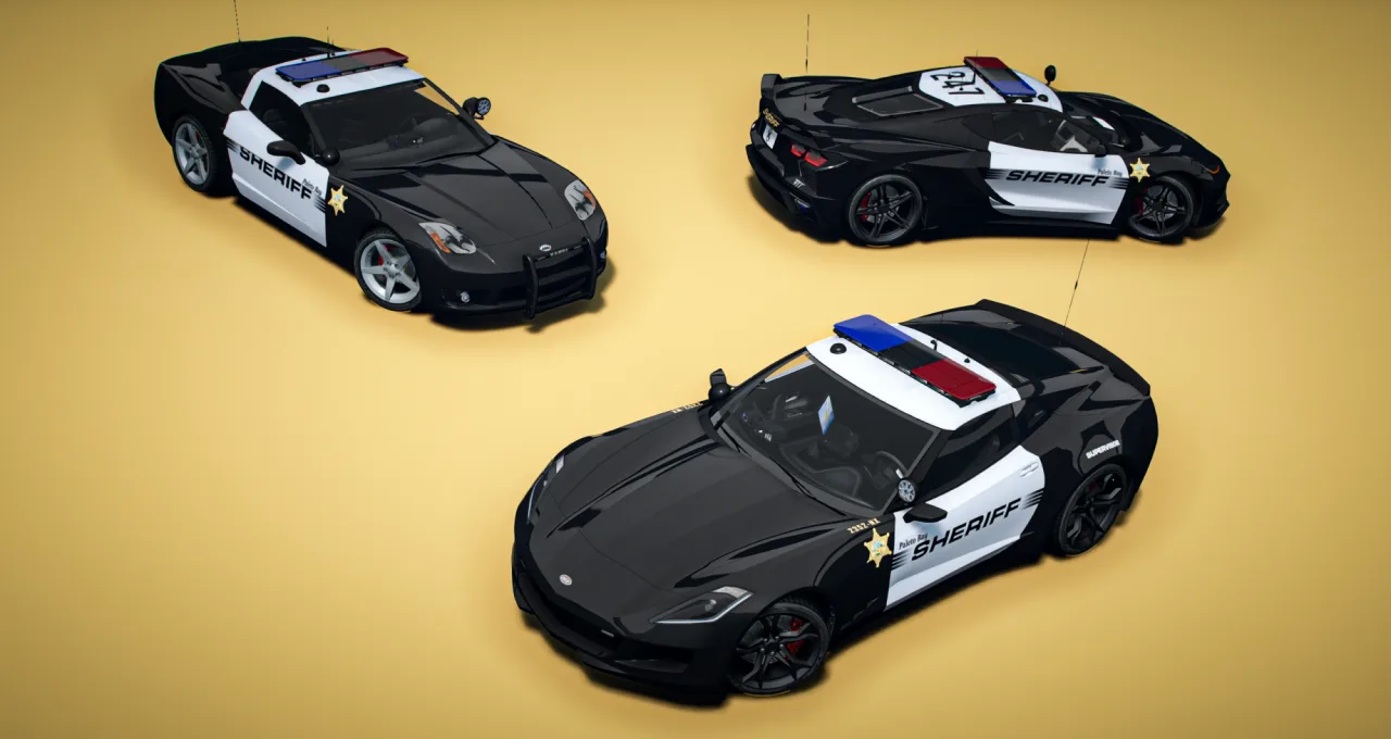 Invetero Coquette Police Pack | 200+ Options | Non-ELS FiveM | Cars-Tebex