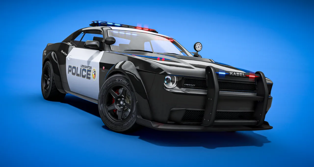 ONX Bravado Gauntlet Hellfire | Non-ELS Police Vehicle | FiveM | Cars-Tebex