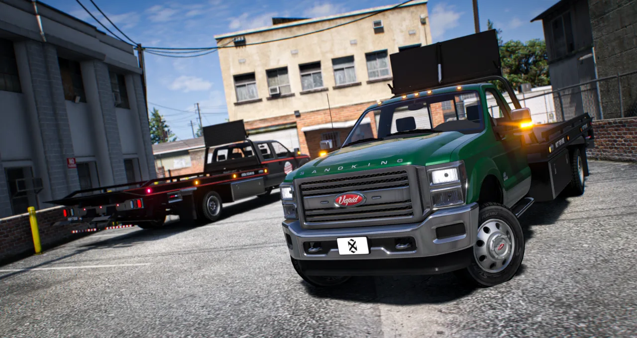 Vapid Sandking D155 | FiveM Rollback Tow Truck | 2 Models | Cars-Tebex