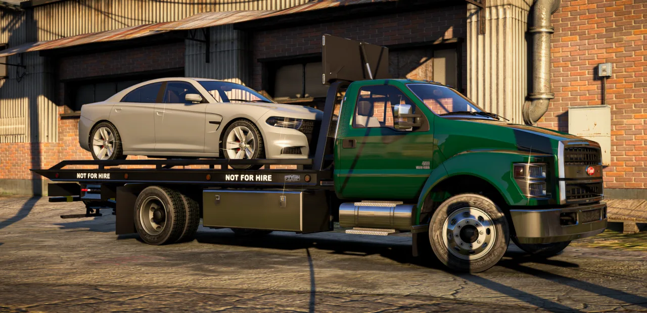 Vapid Yankee C130 Rollback Tow Truck | Animated Bed FiveM