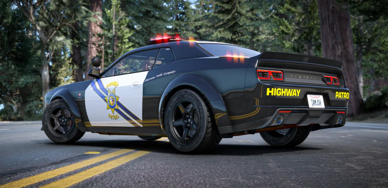 ONX Bravado Gauntlet Hellfire | Non-ELS Police Vehicle | FiveM | Cars-Tebex