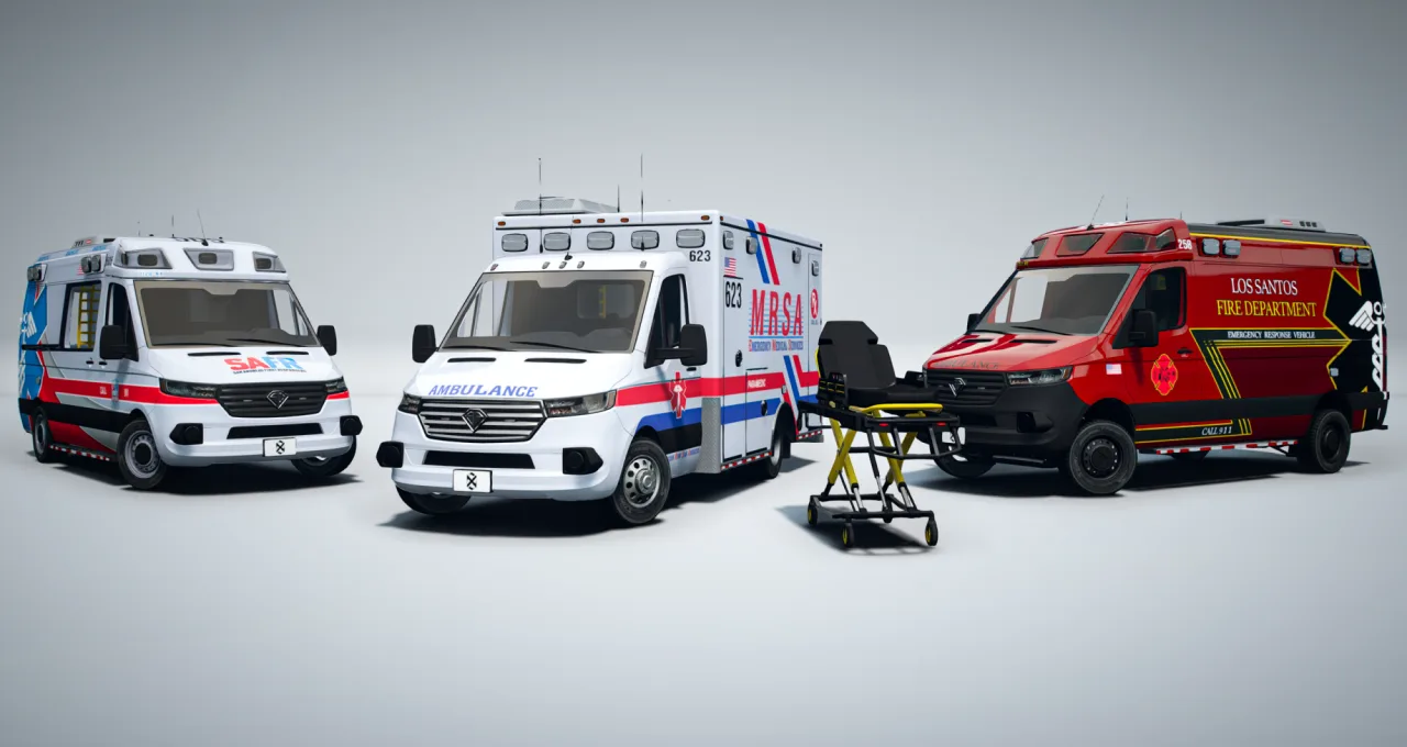 Jogger Lore Friendly Ambulance | Animated Gurney FiveM