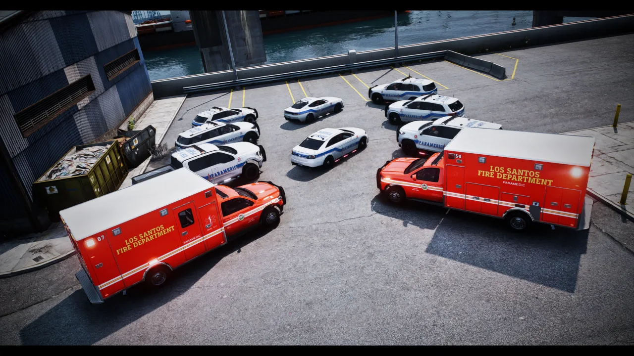 EMS Pack 1 | 10 Vehicles | Addon Sound | FiveM